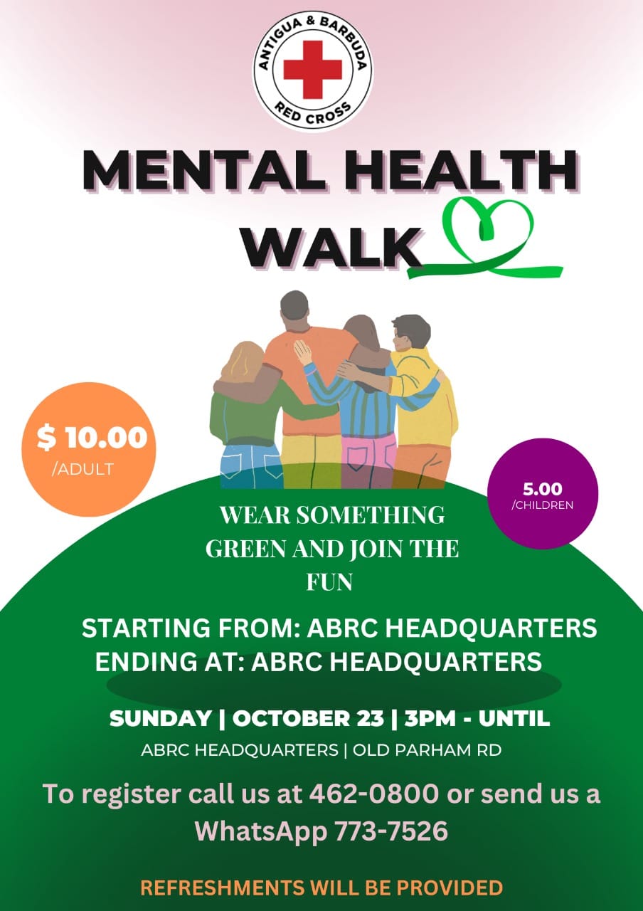 Mental Health Walk Ministry of Health, Wellness and Environment.