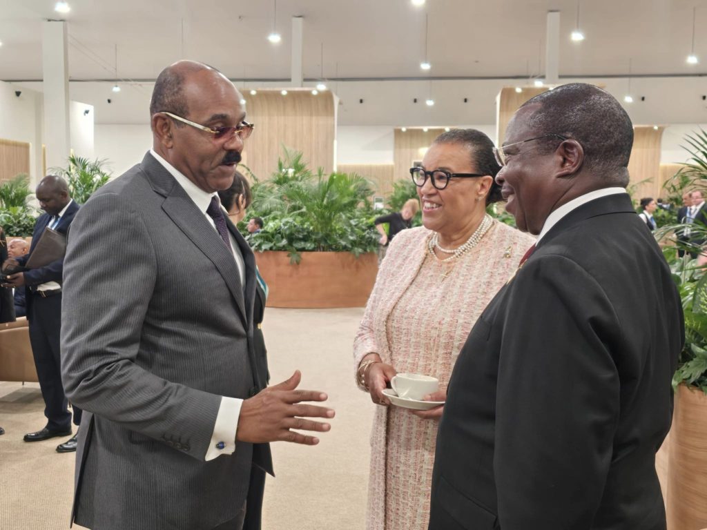 Prime Minister Gaston Browne Meets Prime Minister of Tanzania and Baroness Scotland at COP29