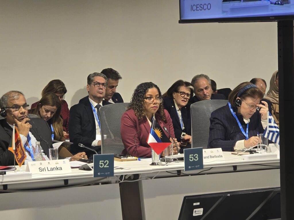 Climate Change Ambassador Ruleta Camacho Represents Antigua and Barbuda at COP29 Ministerial Meeting in Baku