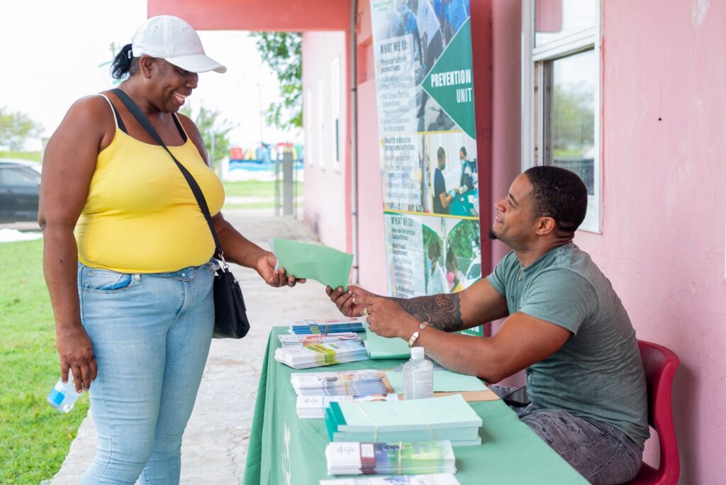 Scenes from the first half of the MBS Barbuda Community Health & Wellness Fair