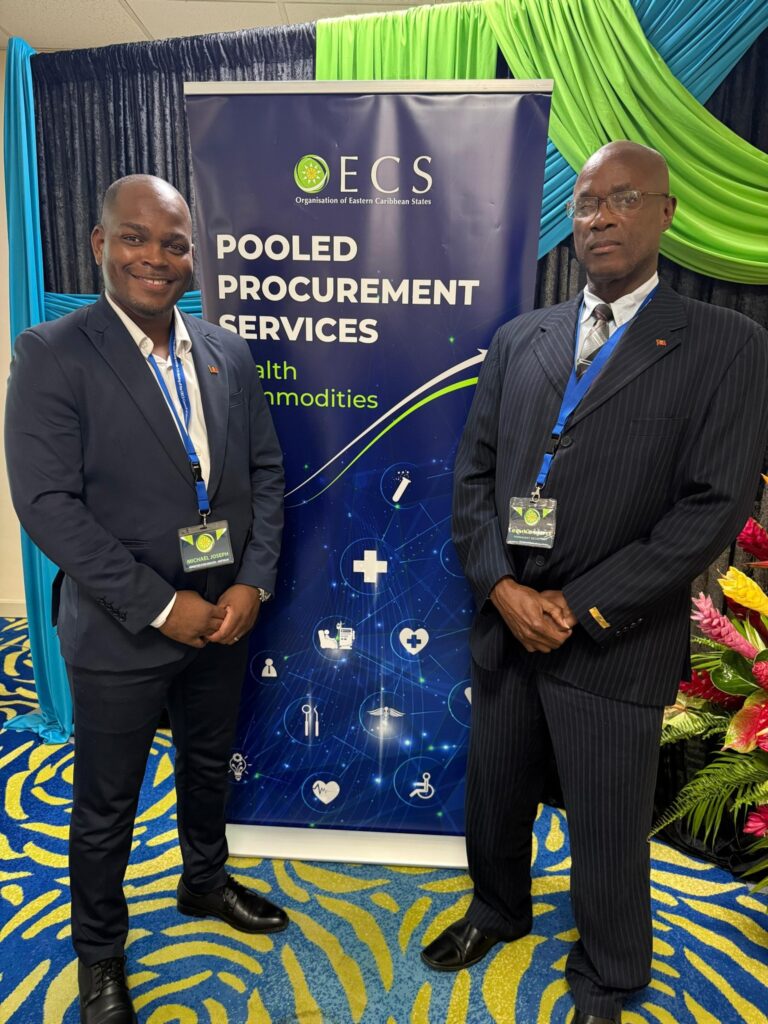 Minister of State and Permanent Secretary Attend OECS Pooled Procurement Services and Ministers of Health Meeting in Grenada