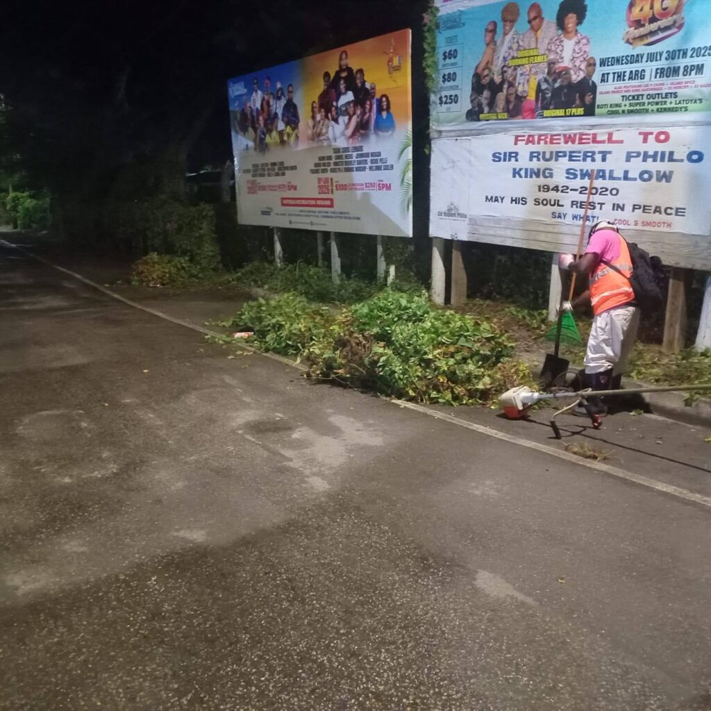 National Solid Waste Management Authority Conducts Overnight Cleanup in St. John’s