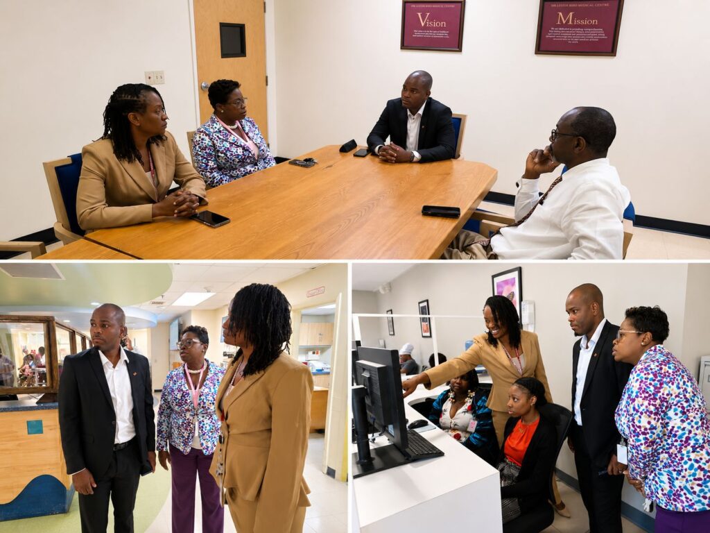 Minister of Health Conducts Introductory Visit to Sir Lester Bird Medical Centre - Copy